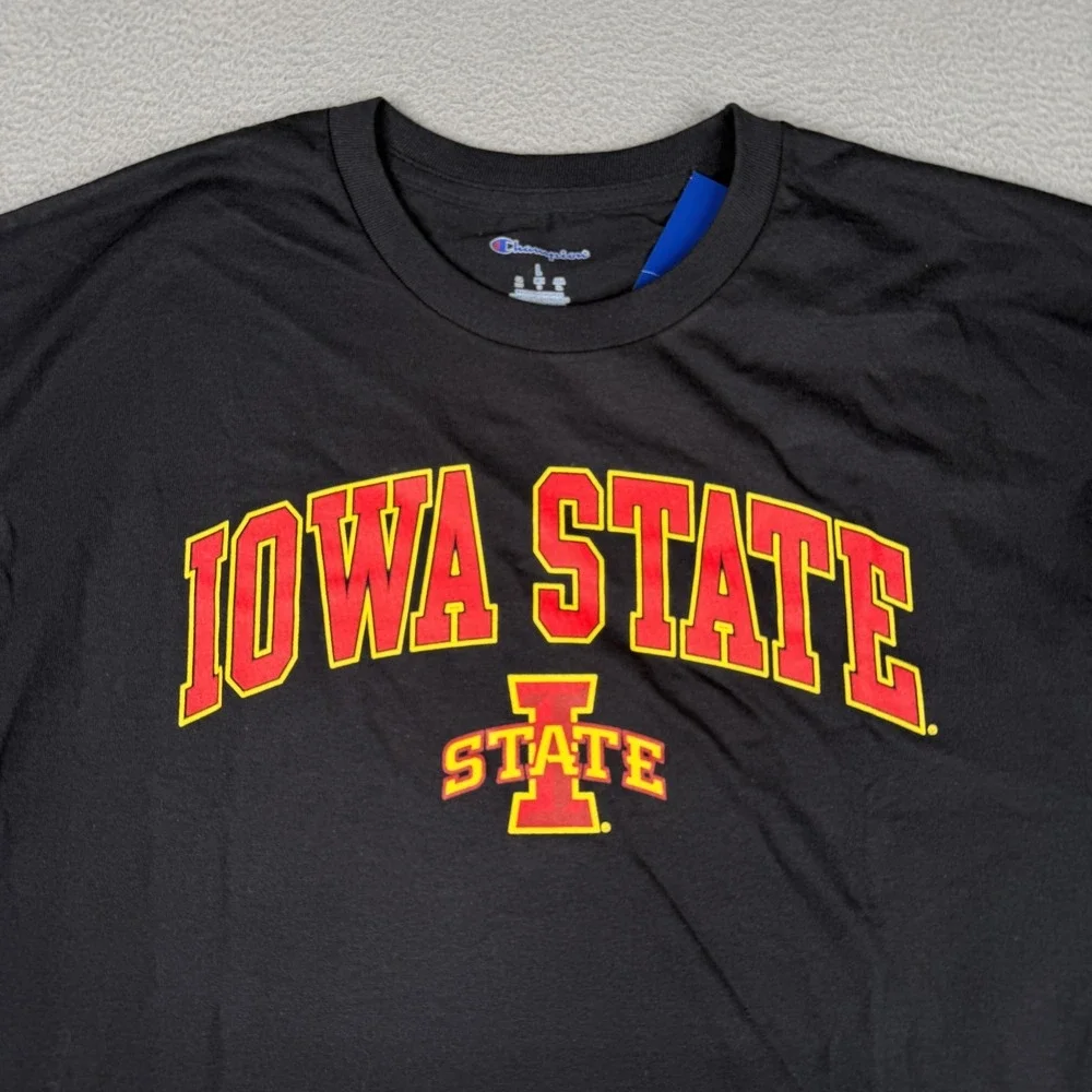 Iowa State Cyclones Shirt Mens Large Black NCAA Basketball Champion Tee - Picture 2 of 8